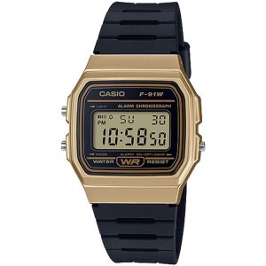 Casio Dijital F91WM-9A Casio Erkek Altın Siyah | DGIZKC682